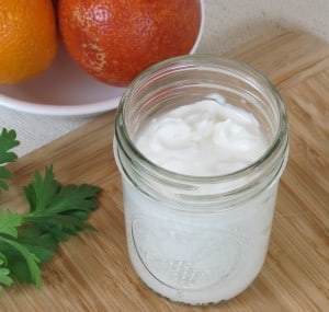 Greek-style goat milk yogurt has a thick, spreadable consistency
