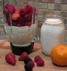 Soy milk yogurt makes healthy and delicious smoothies