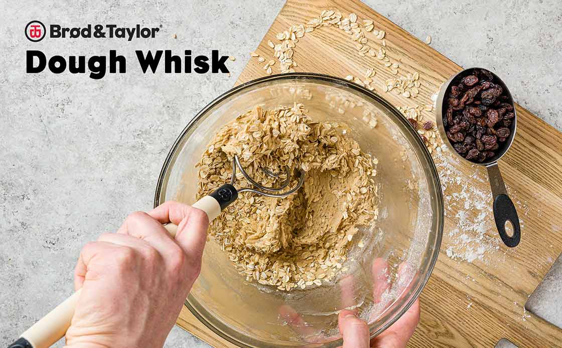 Brod & Taylor Dough Whisk - Heavy Duty Dishwasher-Safe Mixing Tool