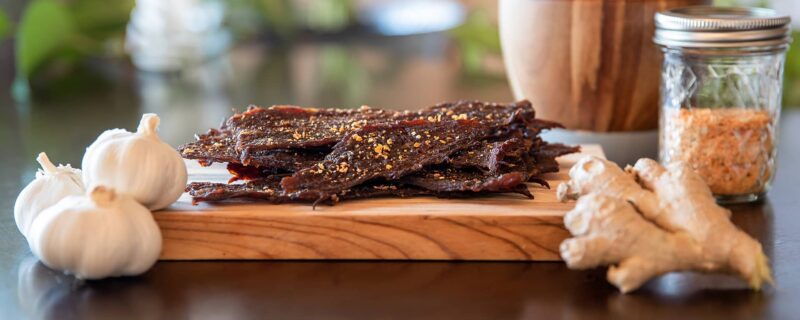 Franklin Red Beef Jerky selber machen Rezept.