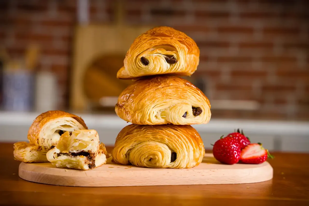 Pain au Chocolat Schokocroissant Rezept mit Anleitung